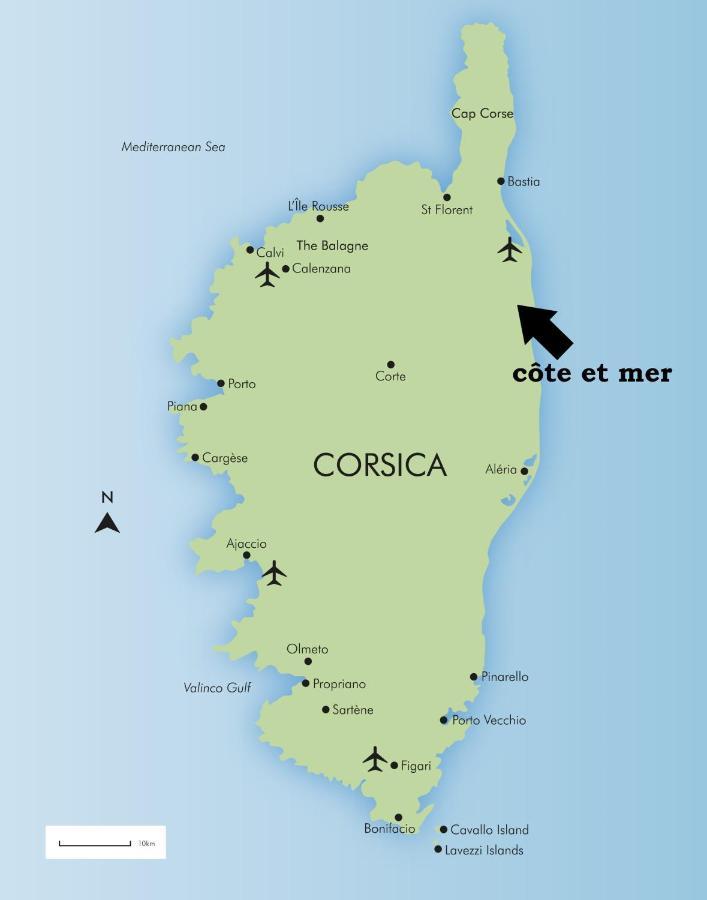 Cote Et Mer - Appartement Haut Standing Dans Villa Avec Piscine Et Vue Mer Taglio-Isolaccio Εξωτερικό φωτογραφία
