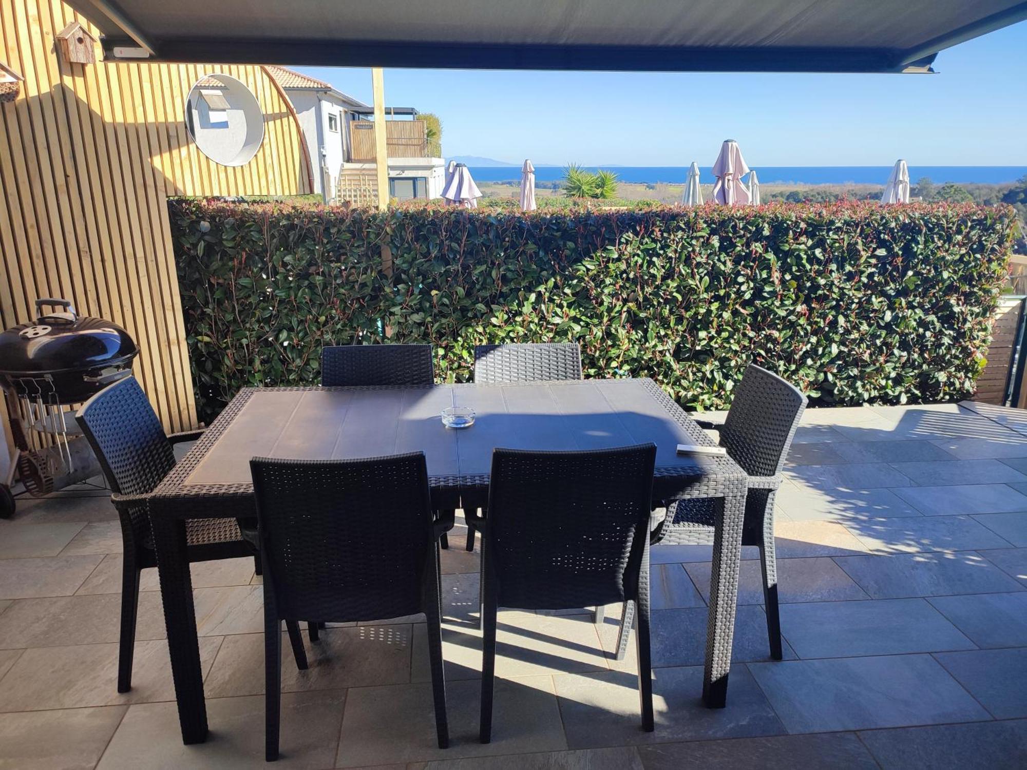 Cote Et Mer - Appartement Haut Standing Dans Villa Avec Piscine Et Vue Mer Taglio-Isolaccio Εξωτερικό φωτογραφία