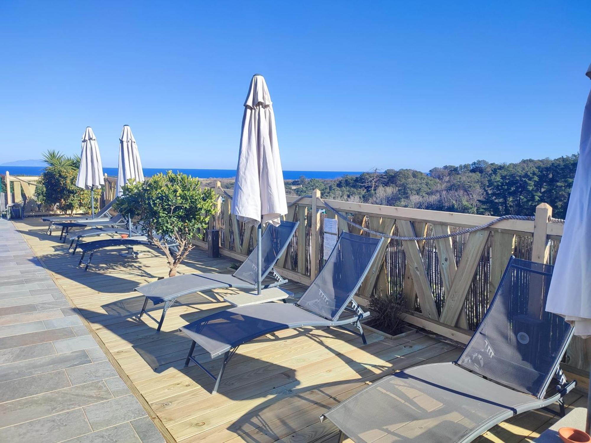 Cote Et Mer - Appartement Haut Standing Dans Villa Avec Piscine Et Vue Mer Taglio-Isolaccio Εξωτερικό φωτογραφία