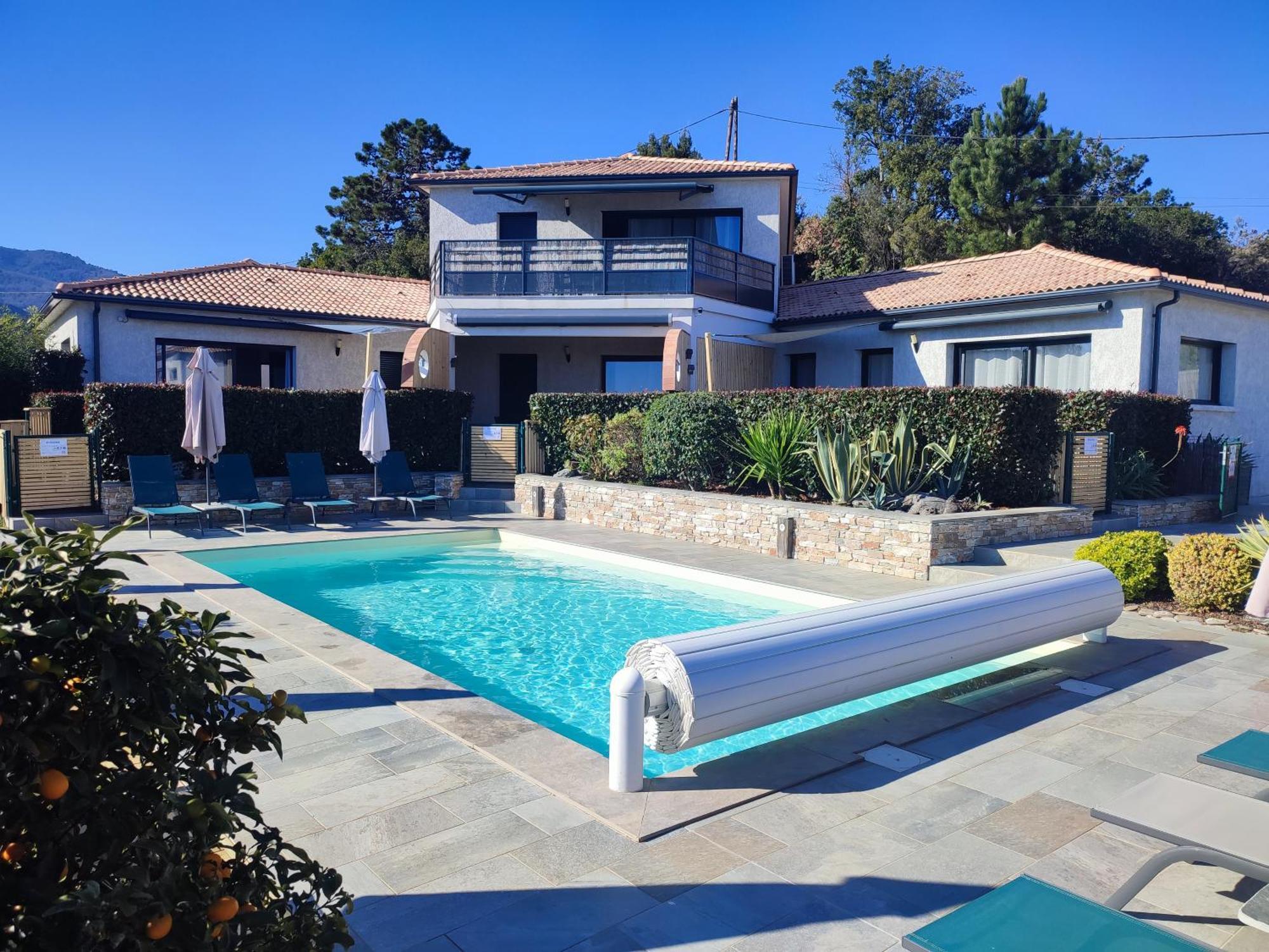 Cote Et Mer - Appartement Haut Standing Dans Villa Avec Piscine Et Vue Mer Taglio-Isolaccio Εξωτερικό φωτογραφία