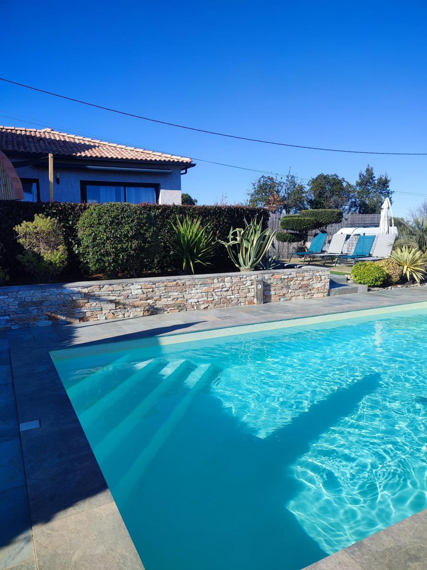 Cote Et Mer - Appartement Haut Standing Dans Villa Avec Piscine Et Vue Mer Taglio-Isolaccio Εξωτερικό φωτογραφία