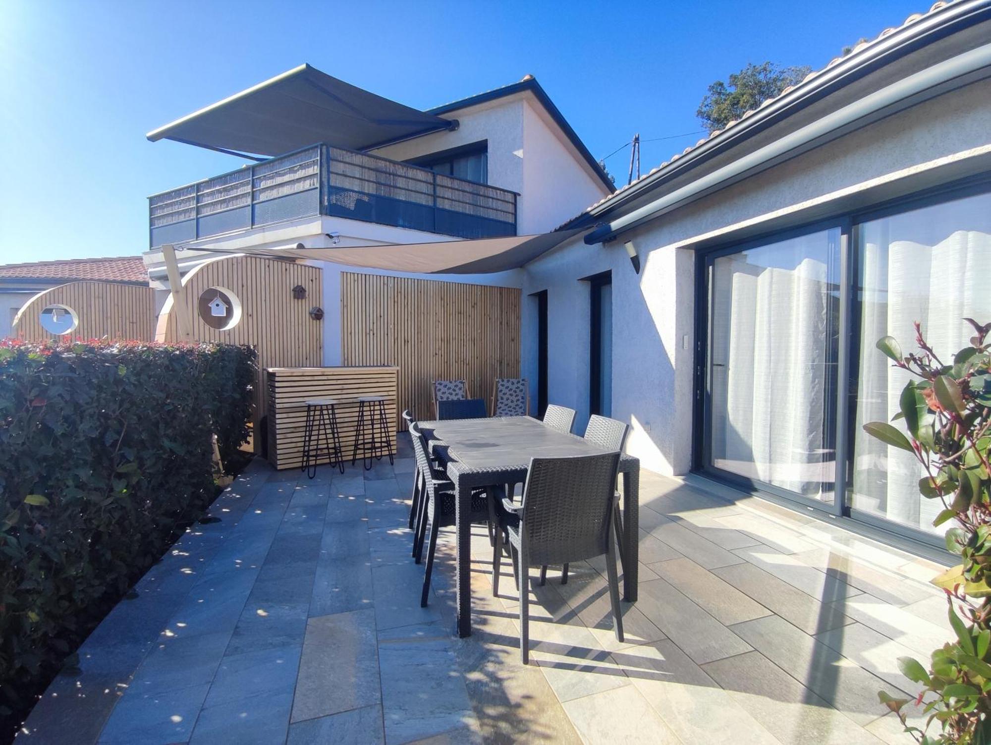Cote Et Mer - Appartement Haut Standing Dans Villa Avec Piscine Et Vue Mer Taglio-Isolaccio Εξωτερικό φωτογραφία