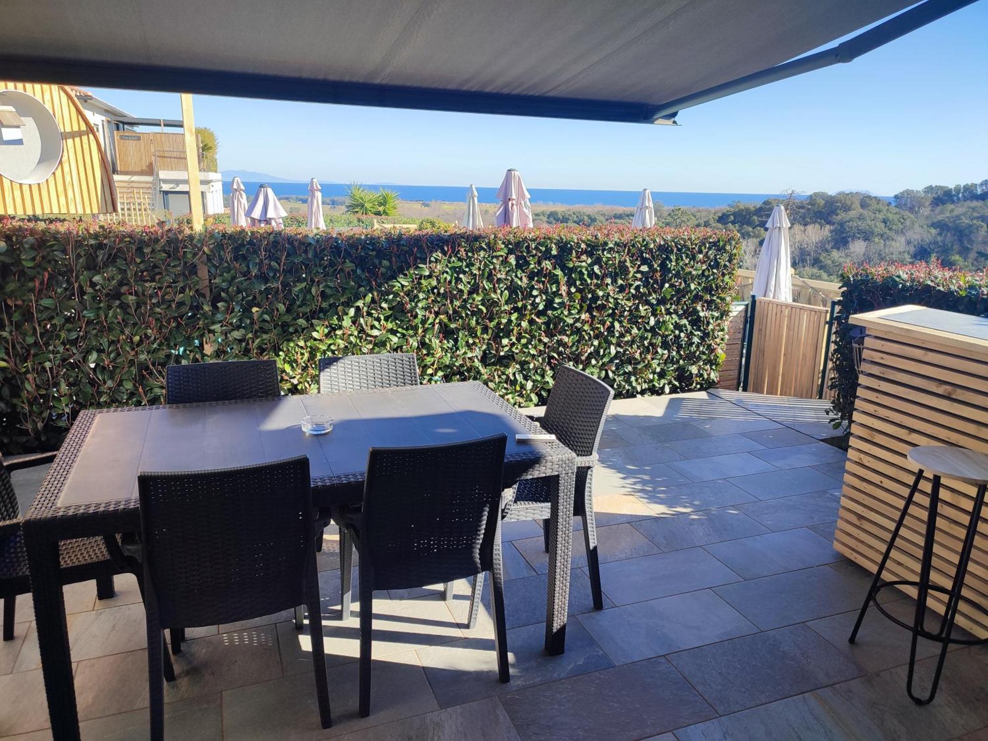 Cote Et Mer - Appartement Haut Standing Dans Villa Avec Piscine Et Vue Mer Taglio-Isolaccio Εξωτερικό φωτογραφία