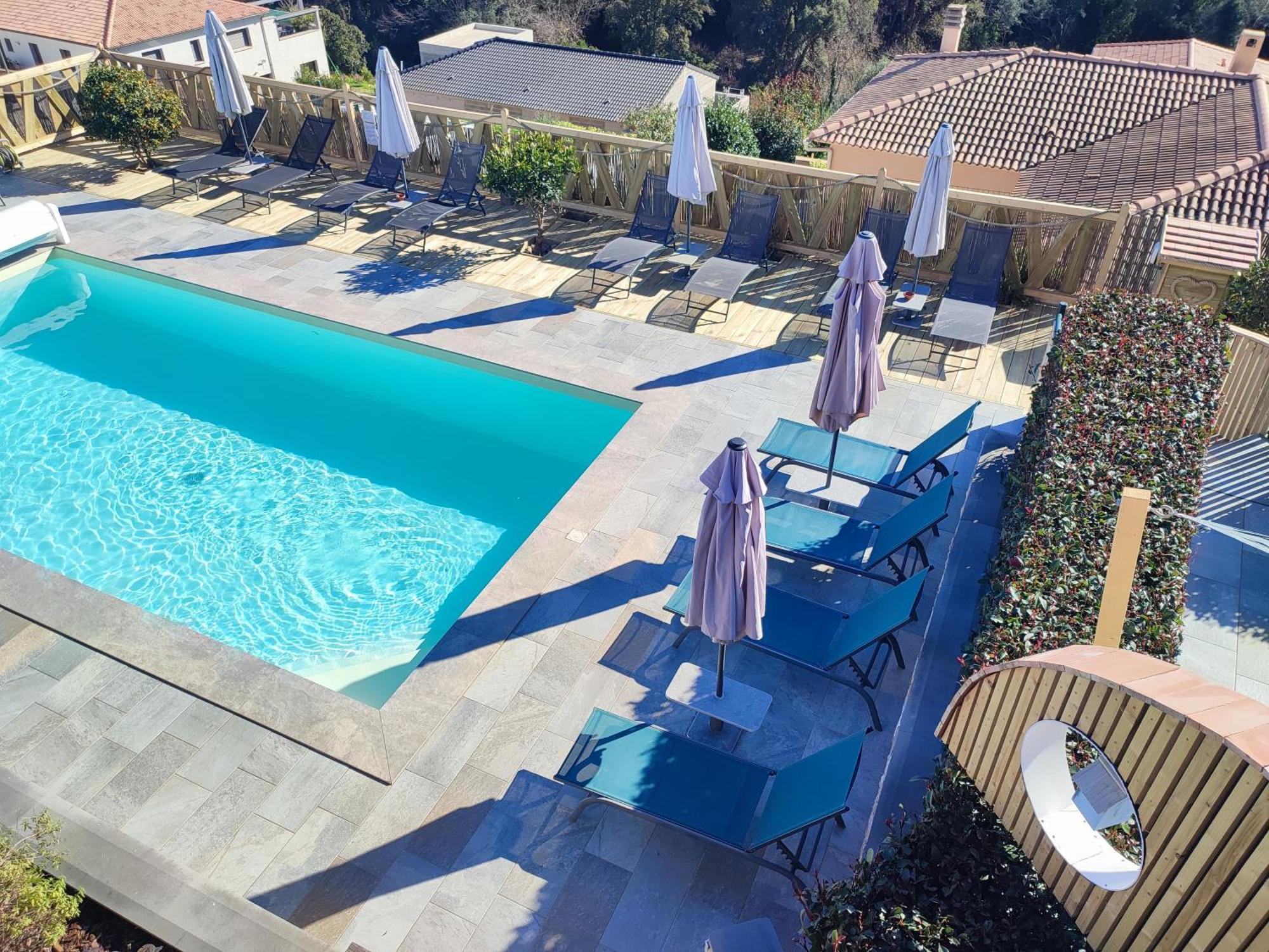 Cote Et Mer - Appartement Haut Standing Dans Villa Avec Piscine Et Vue Mer Taglio-Isolaccio Εξωτερικό φωτογραφία
