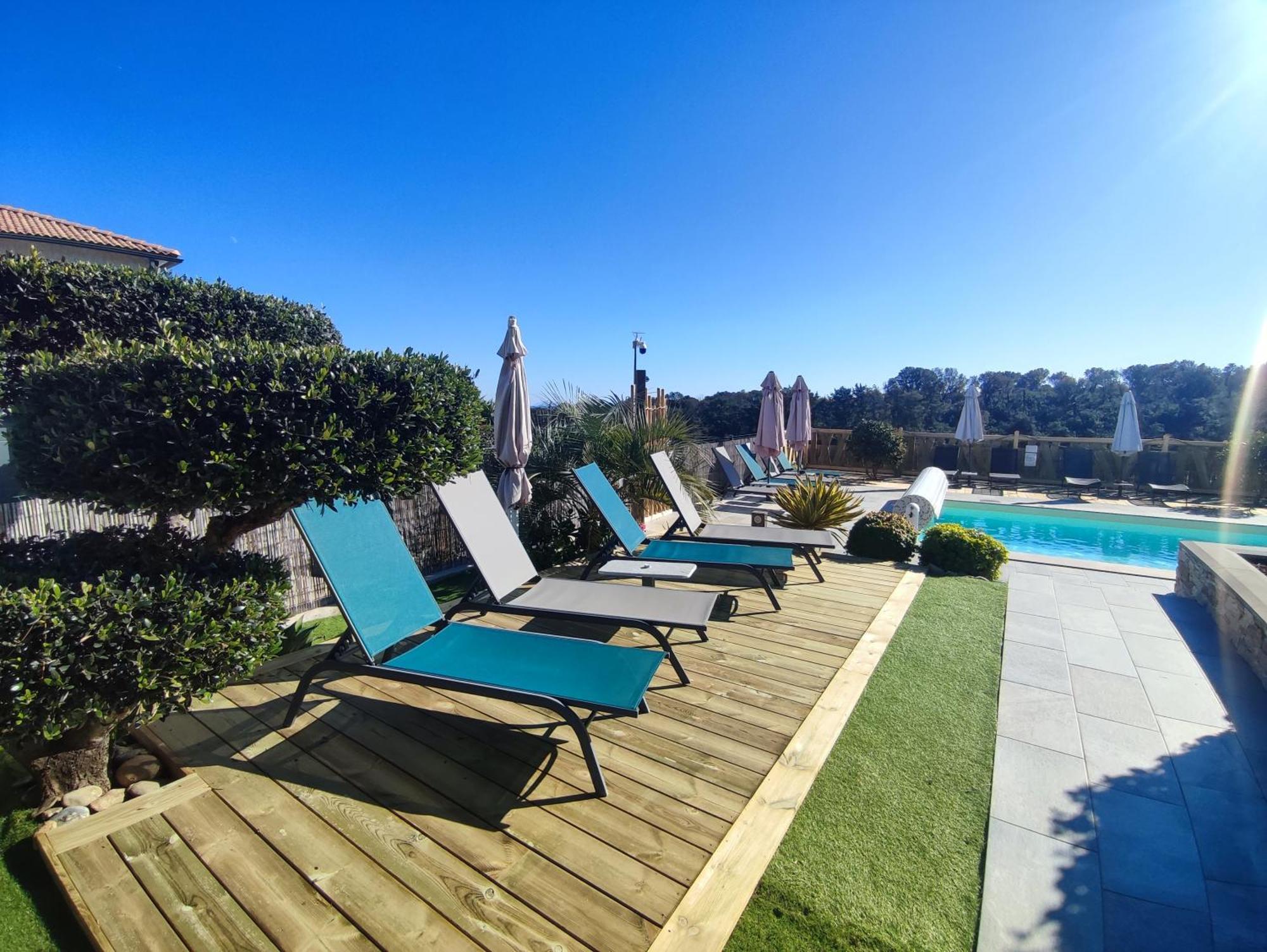 Cote Et Mer - Appartement Haut Standing Dans Villa Avec Piscine Et Vue Mer Taglio-Isolaccio Εξωτερικό φωτογραφία
